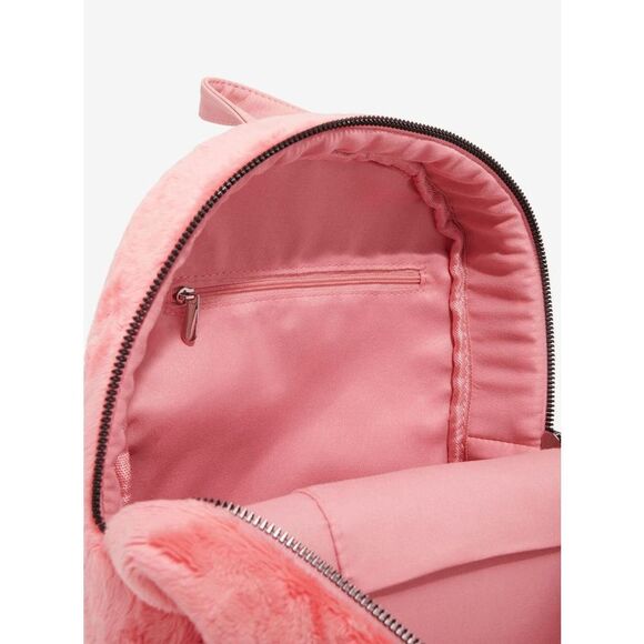 COPY - Gloomy Bear by Mori Chack Pink Furry Fuzzy Plush Mini Backpack - Picture 4 of 4